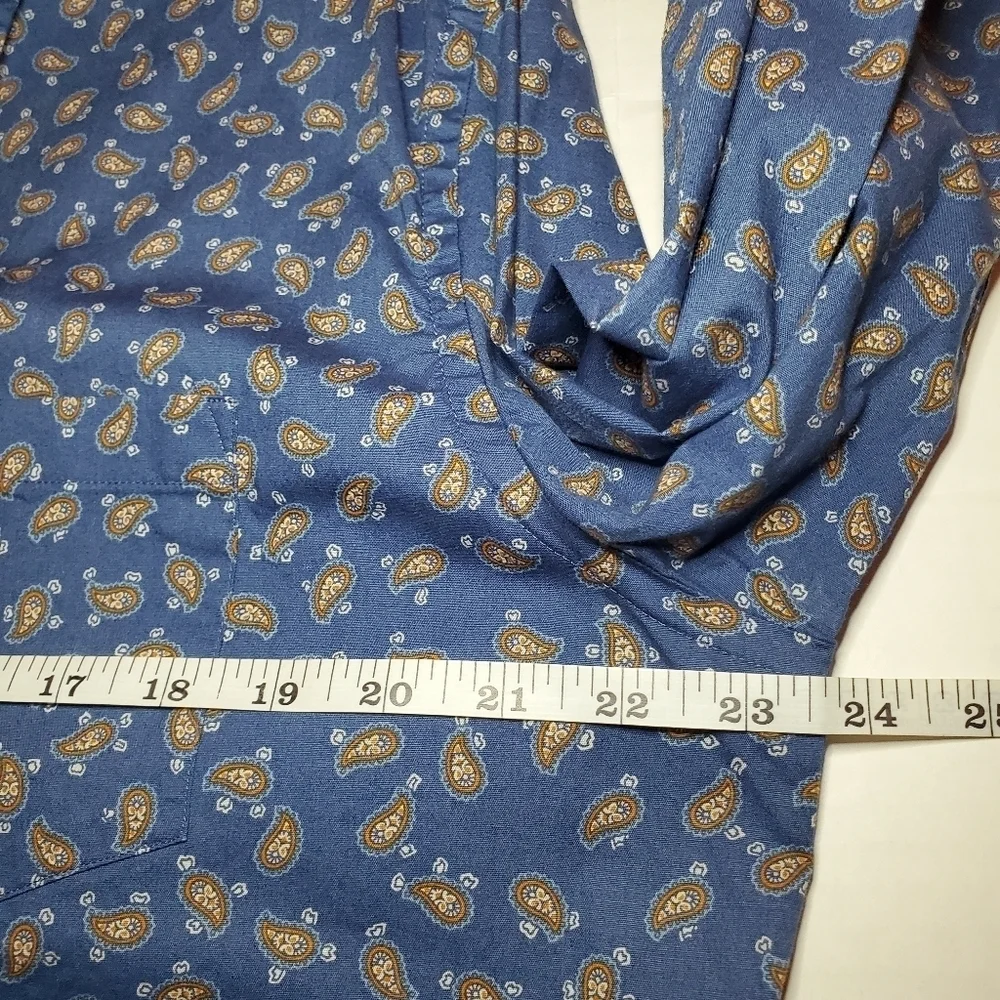 J Crew Shirt Mens Large Paisley Colorful All Over Print Loud Party Mercantile